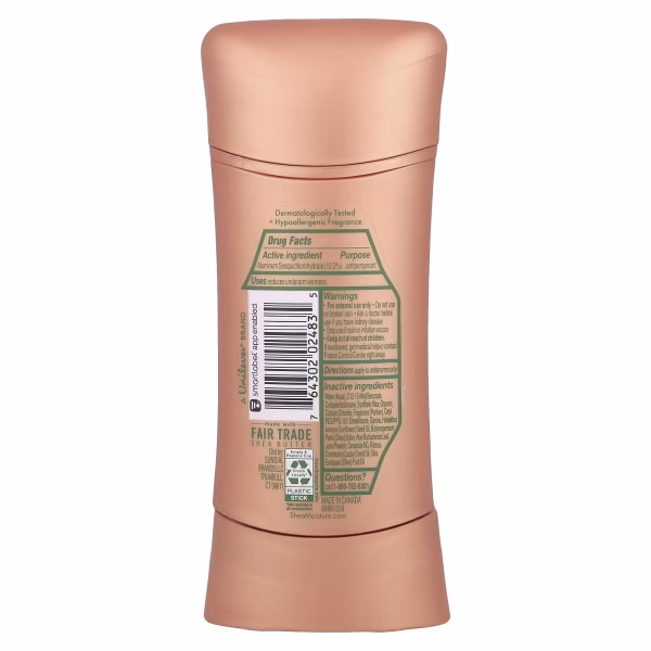 SheaMoisture, Antiperspirant Deodorant, Sensitive,Aloe Vera & Ceramides , 2.6 oz (74 g) - Image 2