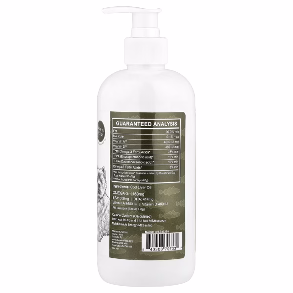 Chew + Heal, Cod Liver Oil, 16 fl oz (473 ml) - Image 2