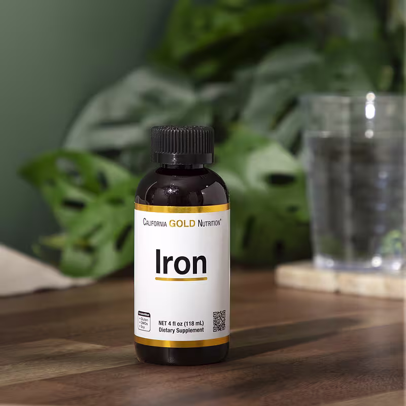 California Gold Nutrition, Iron, as Ferrous Bisglycinate Chelate and Yellow Dock Root, 4 fl oz (118 ml) - Image 4