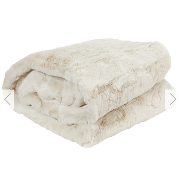 Rabbit Faux Fur Throw - Champagne / Extra Large - Image 4