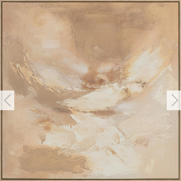 Dimensional Hand Painted Abstract Art - Neutral - Image 4